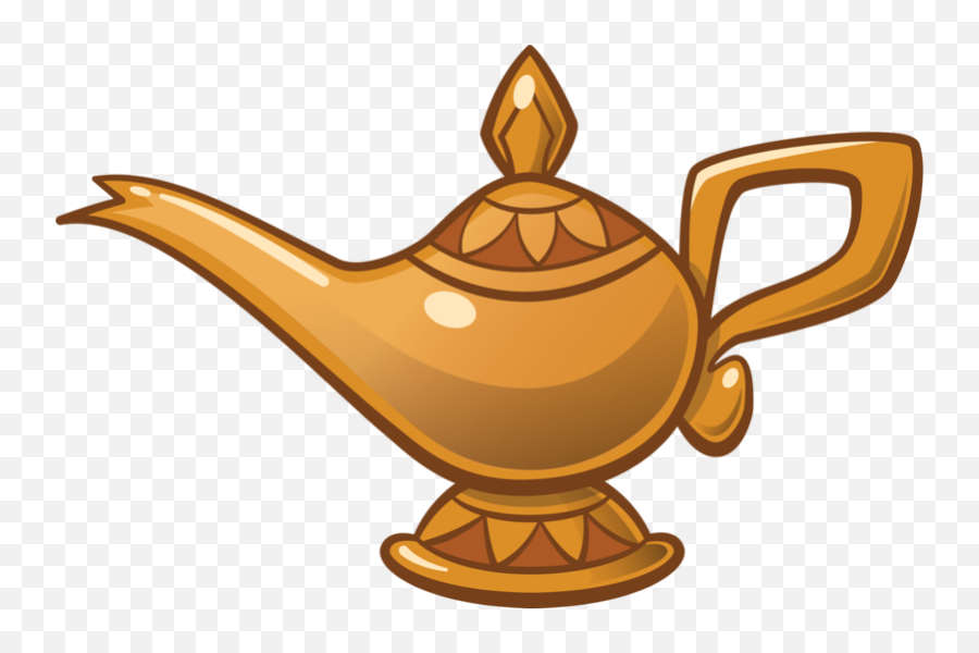 Aladdin Lamp Clipart Transparent - Cartoon Magic Lamp Aladdin Emoji,Lamp Clipart