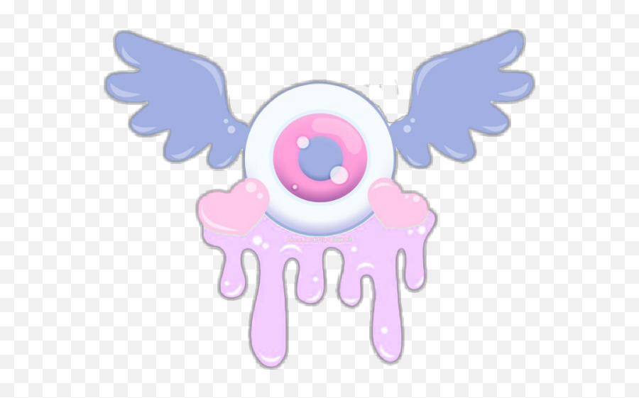 Eyeball Drippy Thirdeye Trippy Grunge Sticker By Gia Emoji,Third Eye Clipart