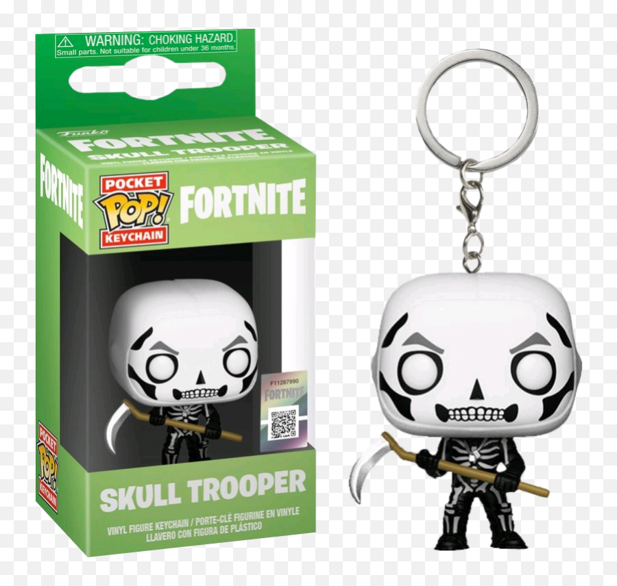Fortnite - Skull Trooper Pocket Pop Vinyl Keychain Emoji,Skull Trooper Transparent