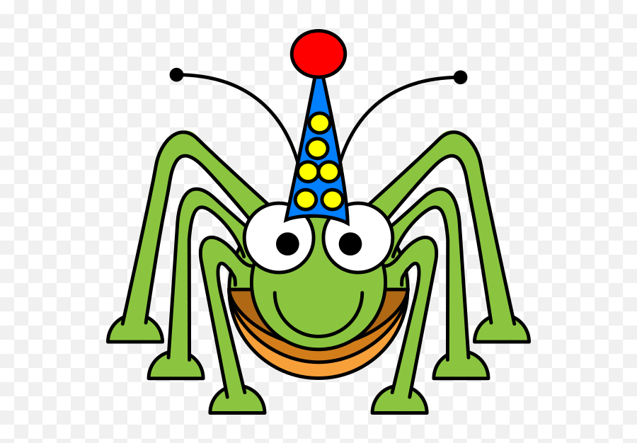 Party Grasshopper Clip Art At Clkercom - Vector Clip Art Emoji,Party Horn Clipart
