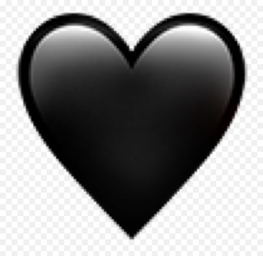 Black Heart Png Transparent Image - Black Heart Emoji Transparent Background,Black Heart Png