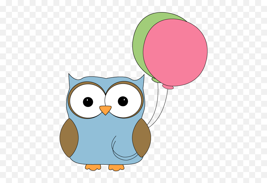 Owl With Balloons Clip Art - Owl With Balloons Image Owl Owl With Balloons Clipart Emoji,Owl Clipart