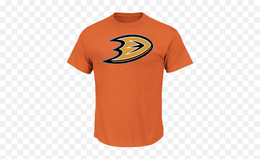 Anaheim Ducks Orange Primary Logo Shirt - For Adult Emoji,Anaheim Ducks Logo