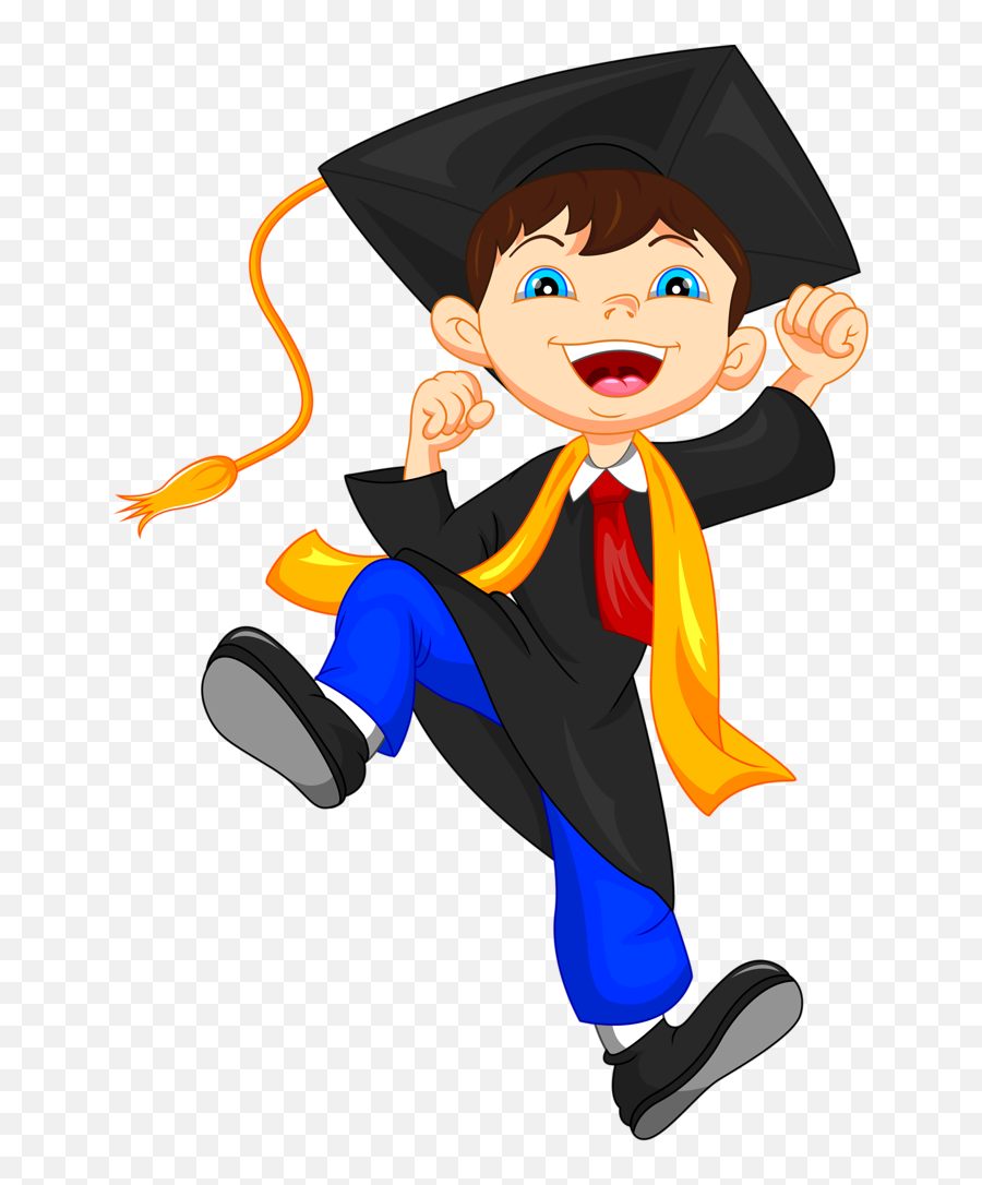 Svg Royalty Free Boy Graduate Clipart - Clip Art Kindergarten Graduation Emoji,Graduation Clipart
