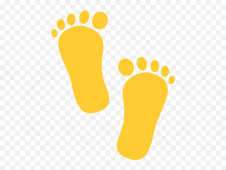 Pezinho De Bebe Azul Png Png Image With - Foot Prints Png Yellow Emoji,Footprints Clipart