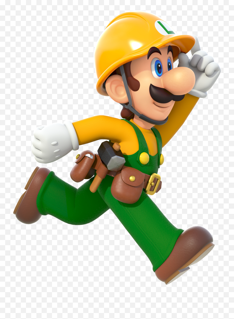 Yeah Other Luigi Colors Are Cool And All But Could We Get - Mario Maker Luigi Emoji,Luigi Transparent