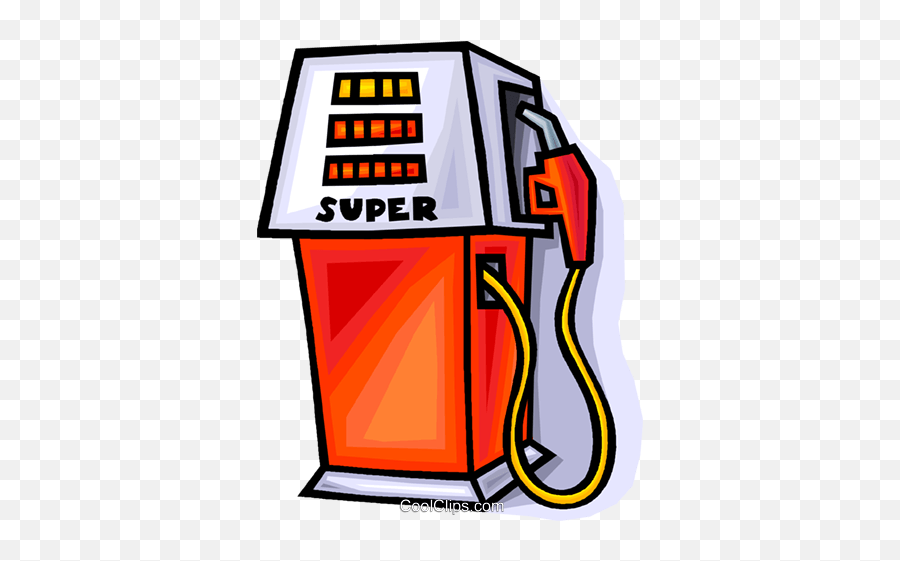 Gas Pump Royalty Free Vector Clip Art Illustration - Vc008934 Clip Art Gas Pump Emoji,Gas Clipart