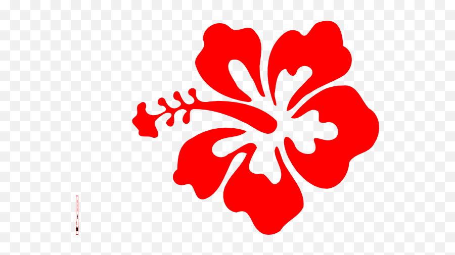 Pink Hibiscus Flower Clipart - Transparent Hawaii Flower Icon Emoji,Hawaiian Flower Clipart