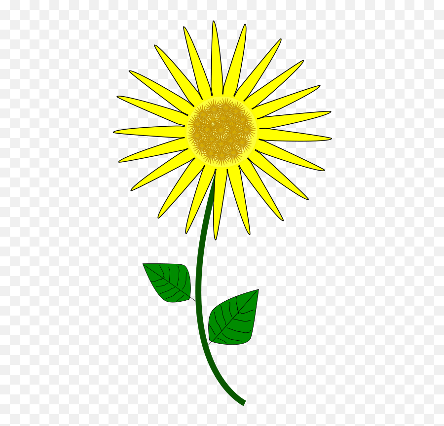 Sunflower Seedplantflower Png Clipart - Royalty Free Svg Png Cartoon Small Sun Flower Emoji,Seed Clipart