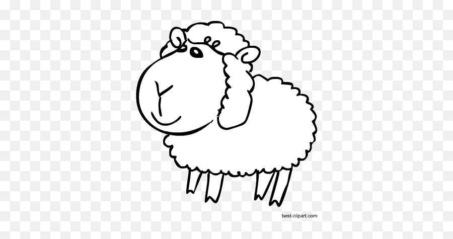 Black And White Sheep Free Farm Animal - Dot Emoji,Farm Animal Clipart