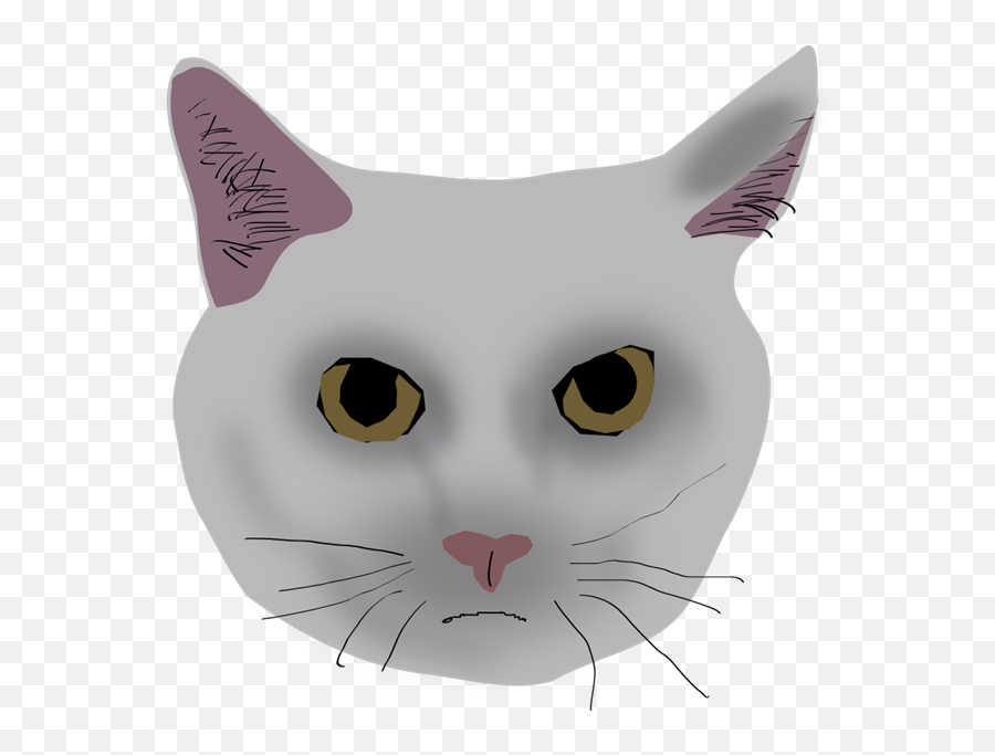 Cat Face Png - Kepala Kucing Png Emoji,Cat Face Png