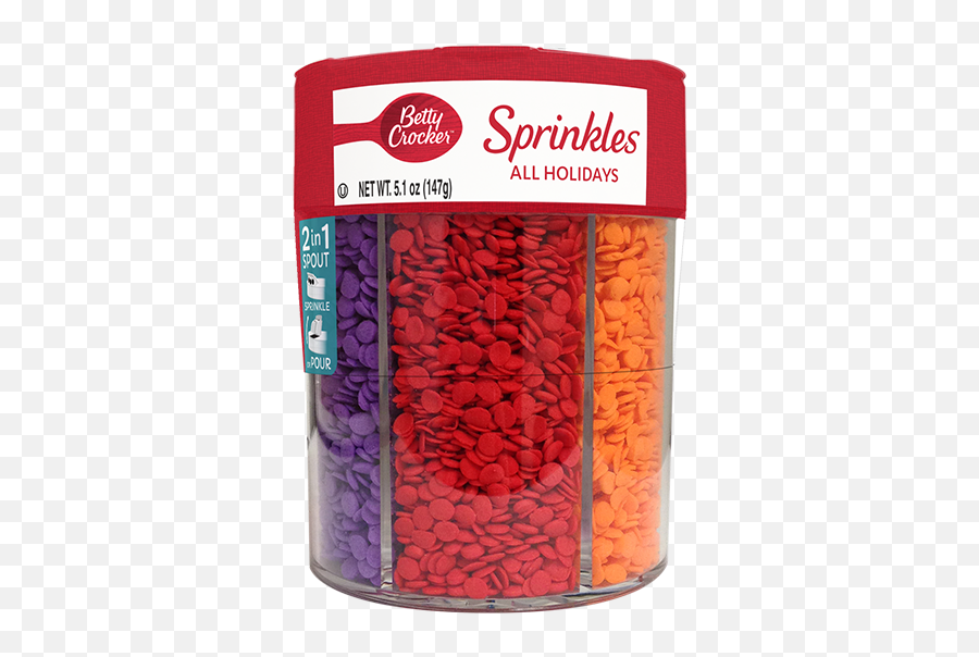 Betty Crocker 6 - Cell All Holiday Decorating Decors Betty Crocker Sprinkles All Holidays Emoji,Holiday Png