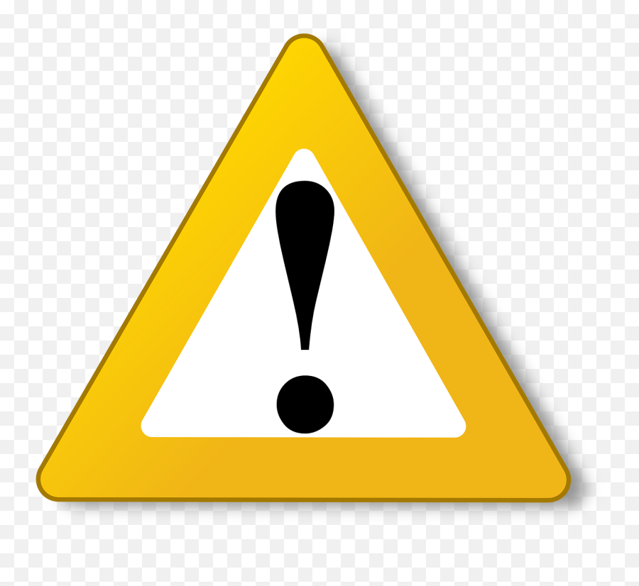 Attention Png Images Transparent - Transparent Png Triangle Sign Exclamation Mark Emoji,Triangle Transparent Background