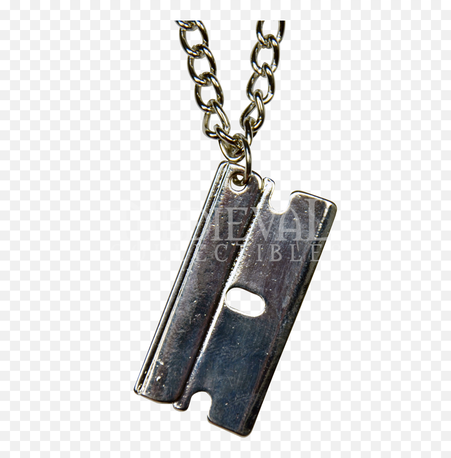 Razor Blade Png - Razor Blade Jewelry Razor Blade Chain Razor Blade Necklace Png Emoji,Razor Blade Png