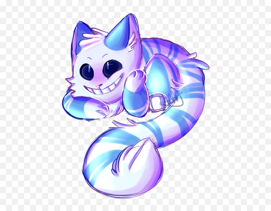 Cheshire Cat - Alice And Wonderland Undertale Png Download Cheshire Cat Alice In Wonderland Chibi Emoji,Cheshire Cat Png