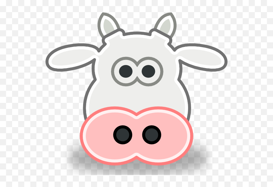 Cow Face Outline - Clipart Best Emoji,Clipart Cows