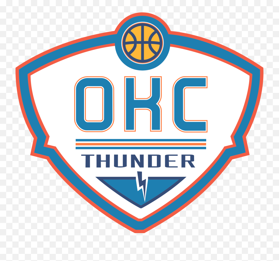 Nba Logo Oklahoma City Thunder Oklahoma City Thunder Svg Emoji,Nba Logo Vector