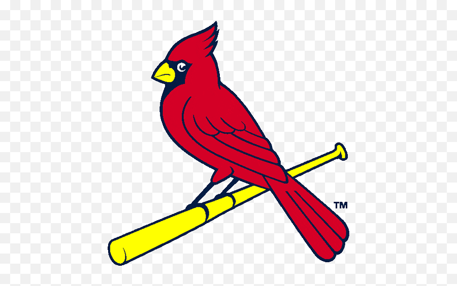Red Cardinal Outline - St Louis Cardinals Logo Transparent Background Emoji,Cardinal Clipart