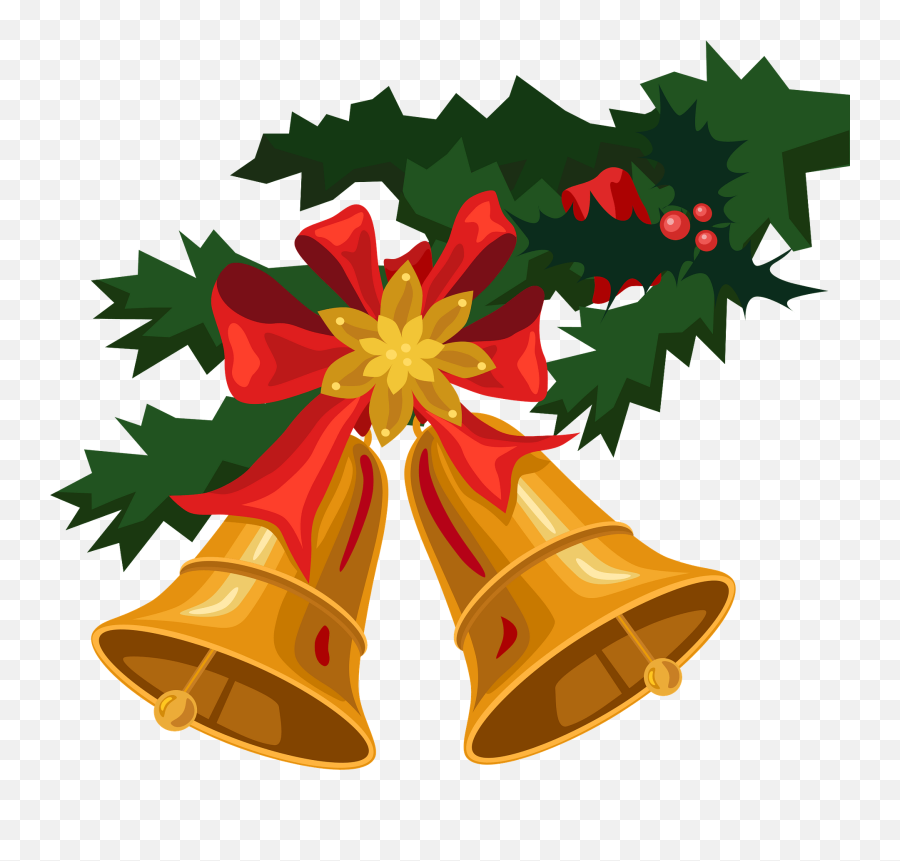 Christmas Bell Clipart - Holly Emoji,Bell Clipart