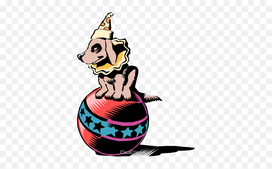 Circus Dog Royalty Free Vector Clip Art Illustration Emoji,Circus Clipart Free