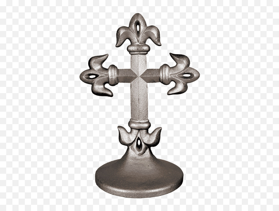 Heraldic Cross Item 45 - 9996 Cast Iron Standing Fleurdelis Emoji,Iron Cross Transparent