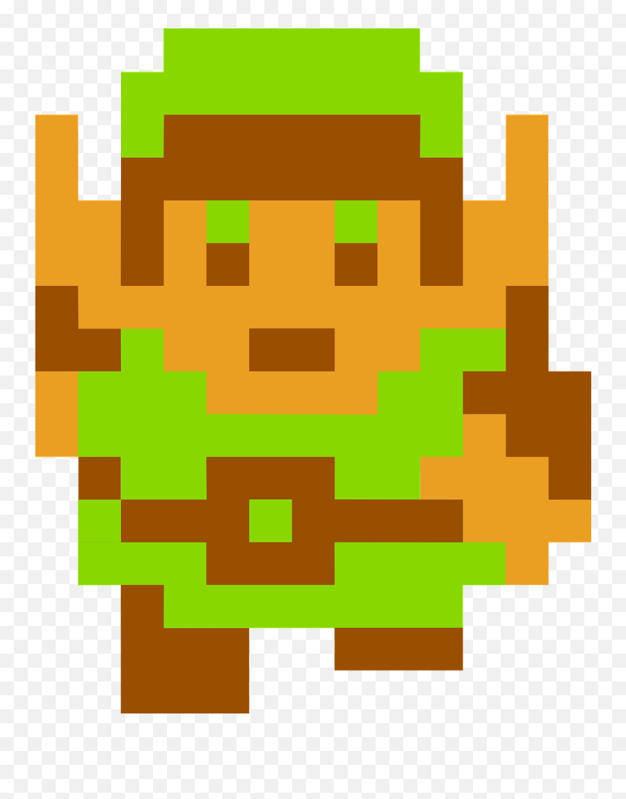 Zelda Link Legend Nes Nintendo Png - Zelda 1 Link Png Emoji,Link Png