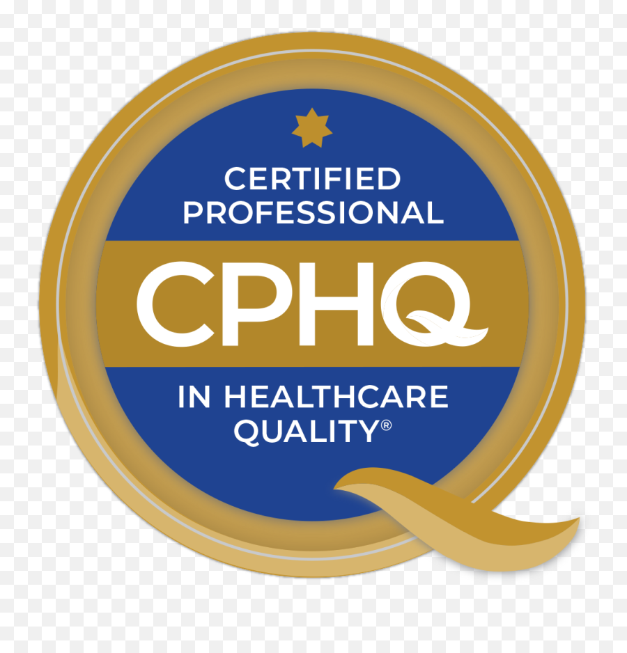 Certified Professional In Healthcare Quality Cphq - Credly Emoji,Blue And Gold Logo