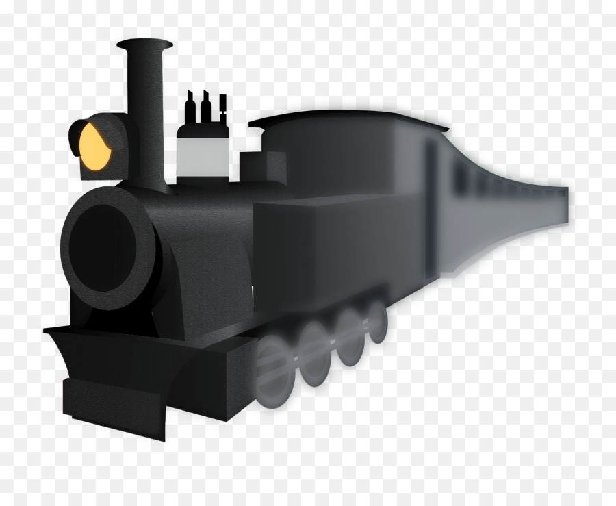 Black Train Clipart Transparent Png - Black Train Clipart Transparent Emoji,Train Clipart