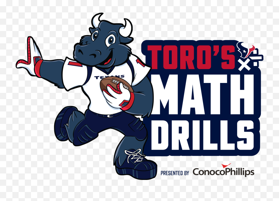 Toros Math Drills - Cartoon Houston Texans Mascot Emoji,Texans Logo