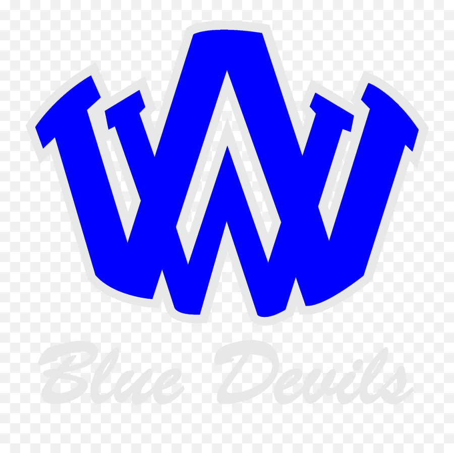 W Blue Devils T Walla Walla Emoji,Blue Devils Logo