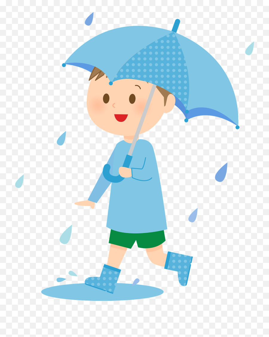 Under An Umbrella In The Rain Clipart - Using An Umbrella Clipart Emoji,Rain Clipart