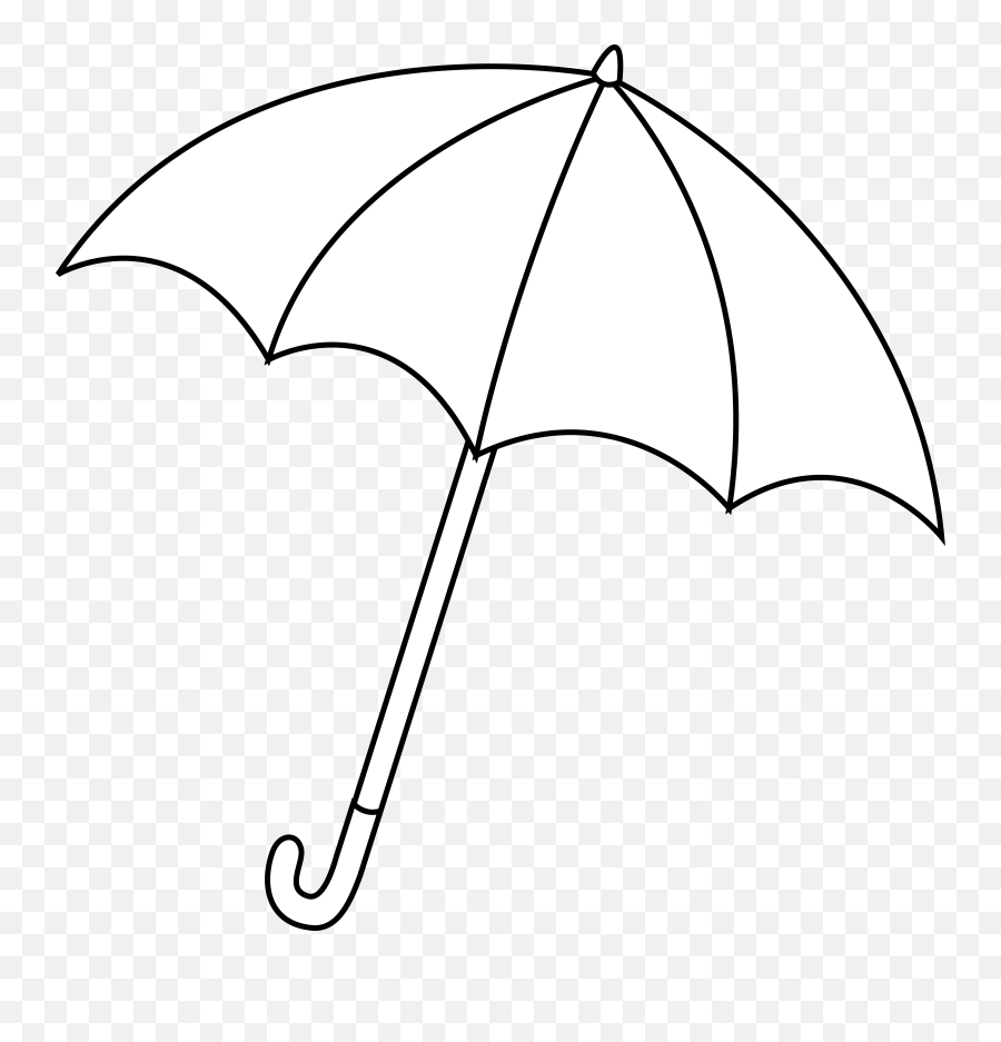 White Umbrella Clipart Black - Umbrella Clip Art Black And White Emoji,Umbrella Clipart