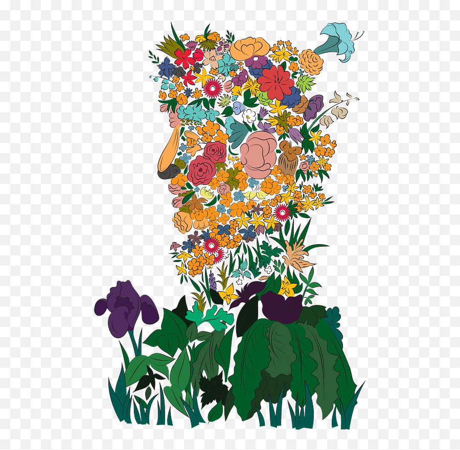 Spring After Giuseppe Arcimboldo Clipart Free Download - Vertical Emoji,Spring Clipart Free