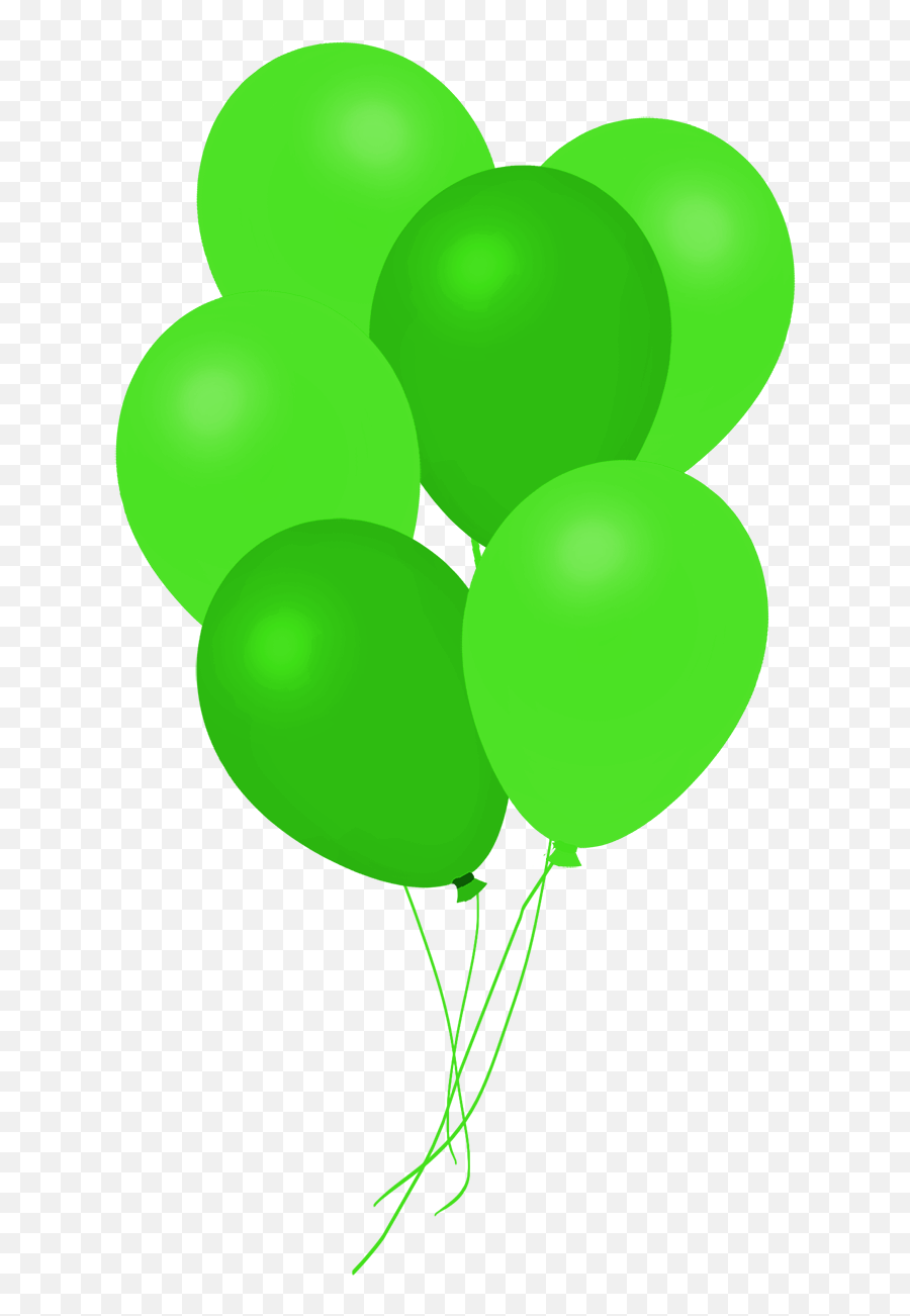 Balloon Clipart - Green Balloons Transparent Background Emoji,Balloon Png