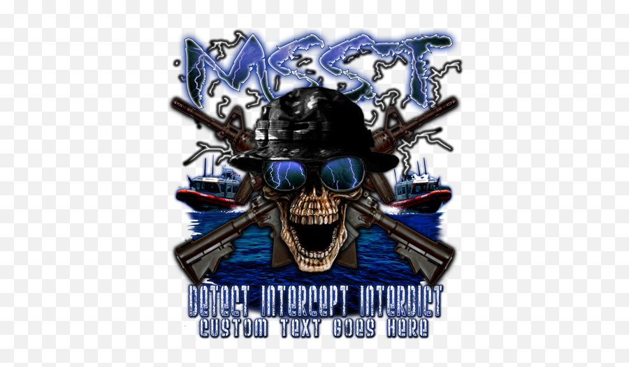 Coast Guard Msst Detect Intercept - Coast Guard Shirt Skull Emoji,U.s.coast Guard Logo