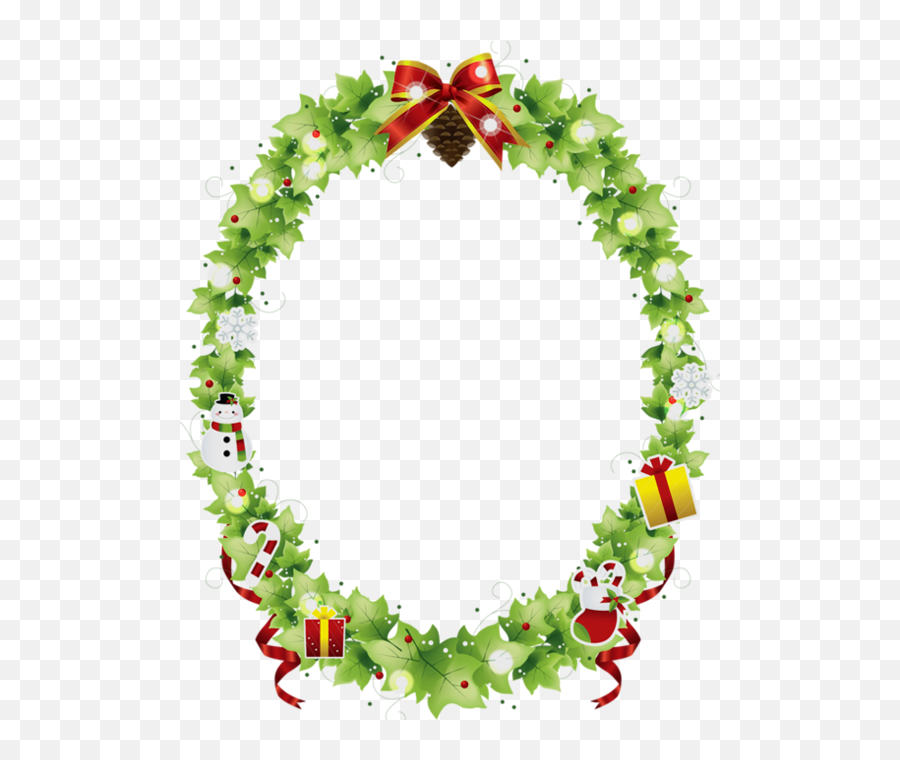 Christmas Oval Frame Png U0026 Free Christmas Oval Framepng - Oval Christmas Frame Png Emoji,Christmas Border Png