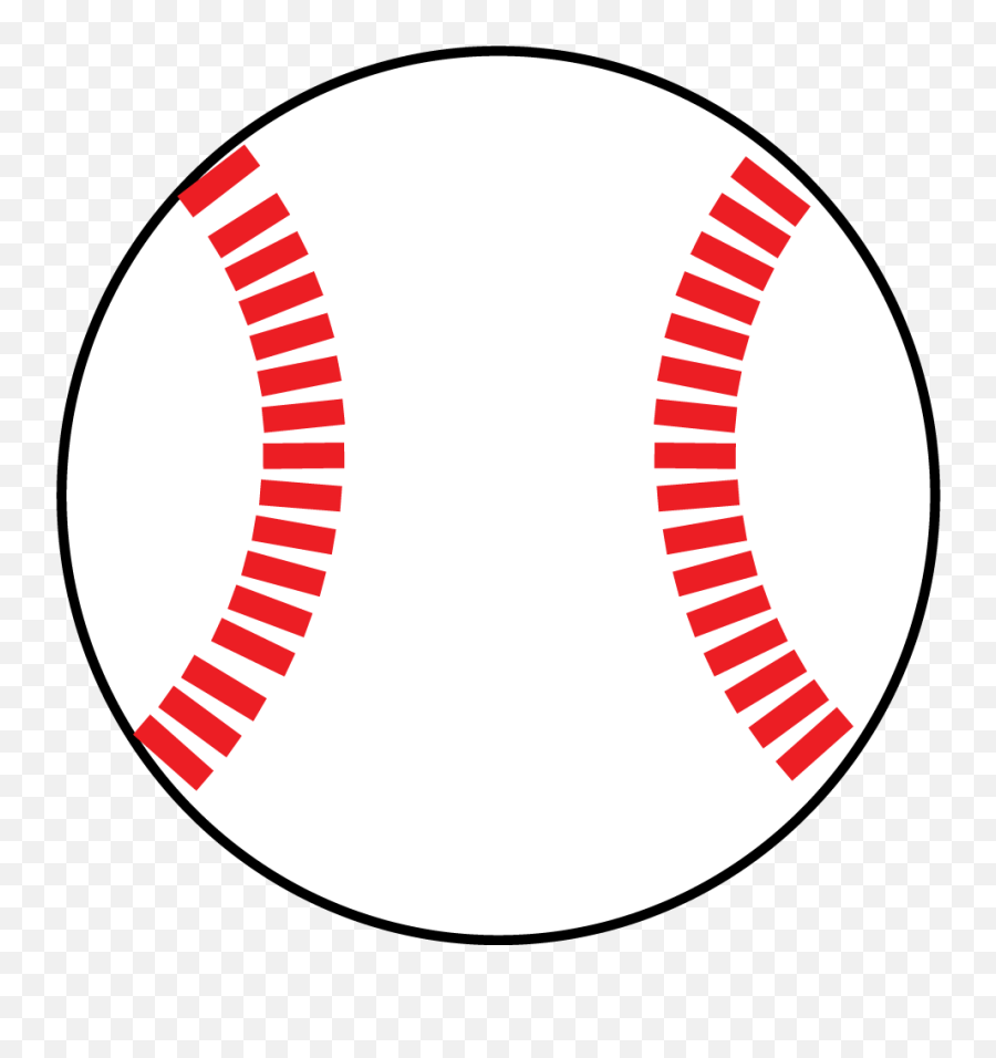 Baseball Clipart Simple Baseball Simple Transparent Free - Clip Art Emoji,Baseball Clipart
