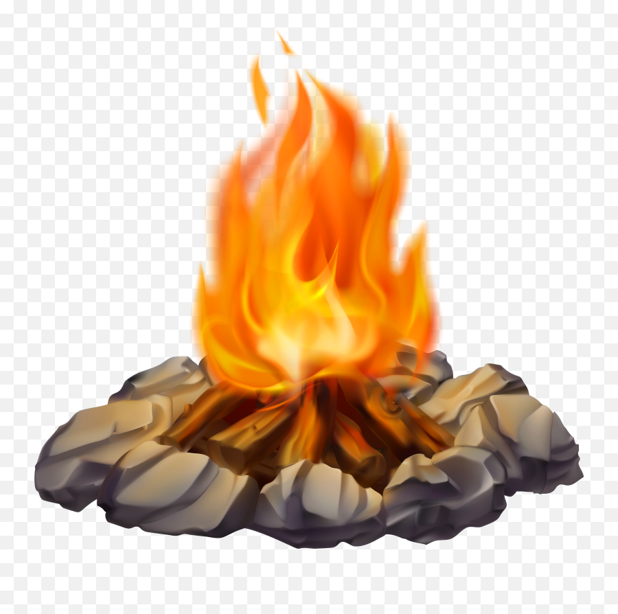 Library Of Transparent Camp Fire Graphic Royalty Free Png - Campfire Png Clipart Emoji,Fire Clipart