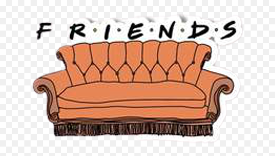 Friends Couch Sticker Emoji,Friends Tv Show Clipart