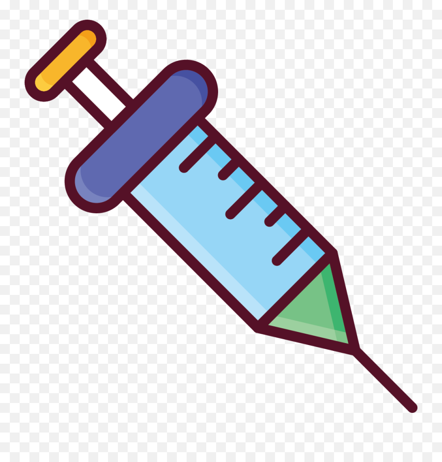 Syringe Injection Clip Art - Medical Supply Emoji,Syringe Clipart