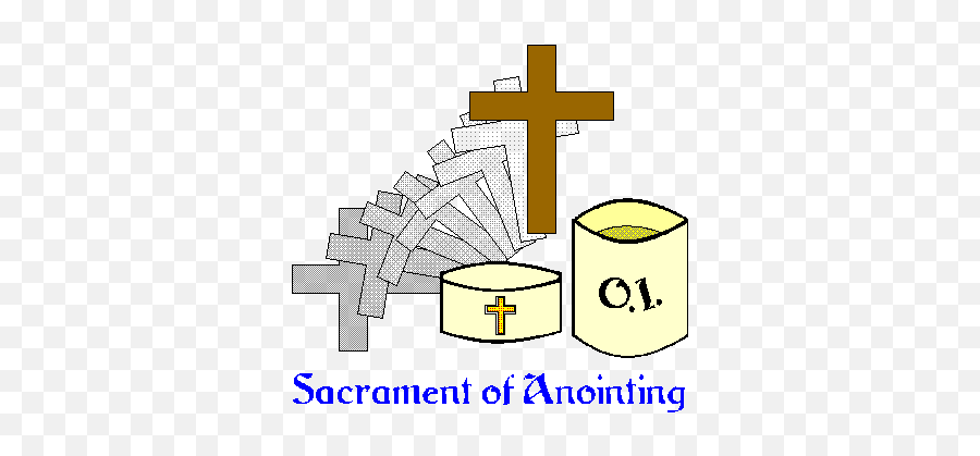 Catholic Clipart - Seven Sacraments Anointing Of The Sick Symbols Emoji,Ash Wednesday Clipart