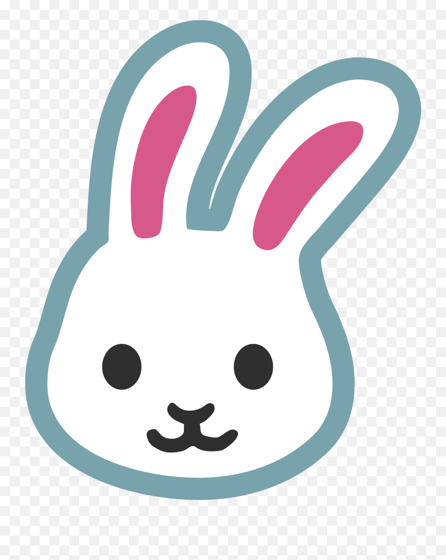 Rabbit Emoji Transparent Background - Transparent Bunny Emoji Png,Emoji Transparent Background