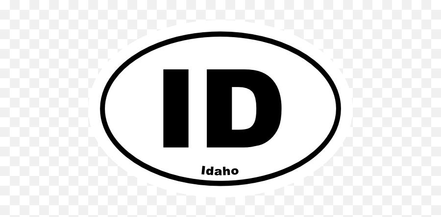 Idaho Id Oval Magnet - Dot Emoji,Oval Clipart
