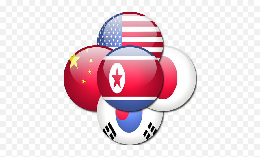 Download Nuke Clipart Flag North Korea - China Us North China North Korean And Us Emoji,North Pole Clipart