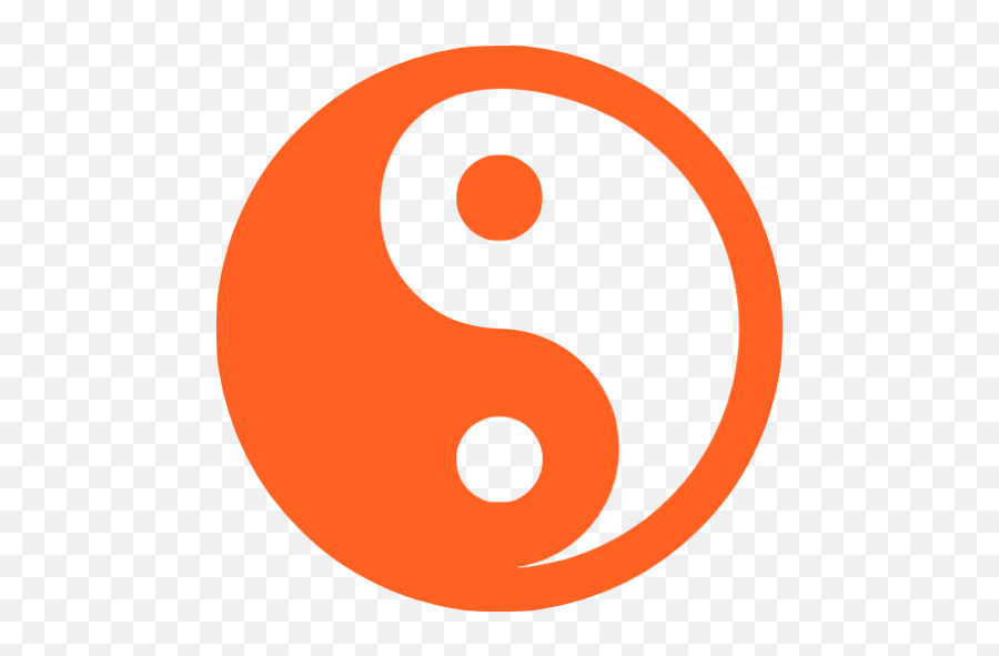 Yin Yang Icons - Yin And Yang Png Orange Emoji,Yin And Yang Png