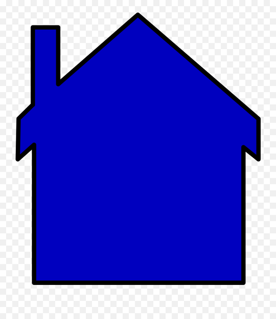 Download House Clipart - Blue House Clipart Emoji,House Clipart