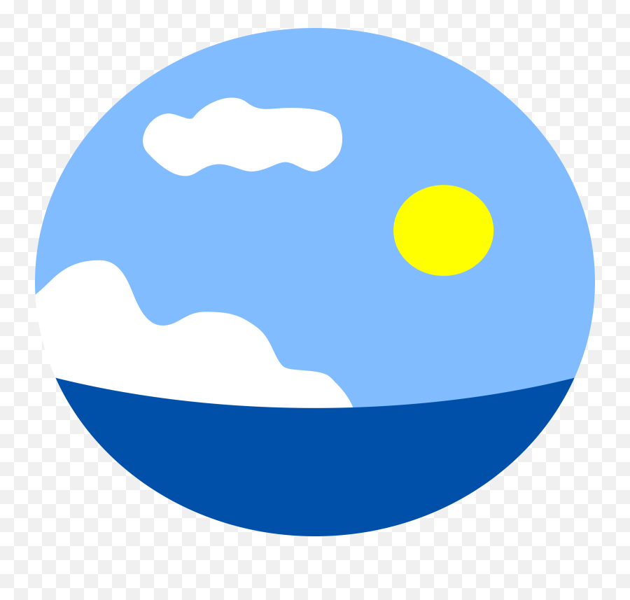 Library Of Sun And Ocean Royalty Free - Clouds And Oceans Clipart Emoji,Ocean Clipart