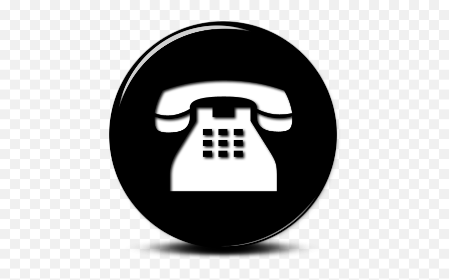 Telephone Logo - Logo Phone Black White Emoji,Telephone Logo