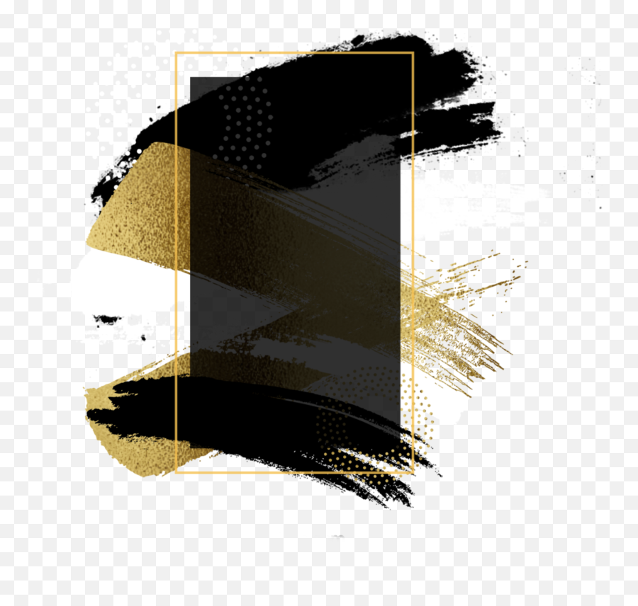 Black Gold Border Sticker By - Dot Emoji,Gold Border Transparent
