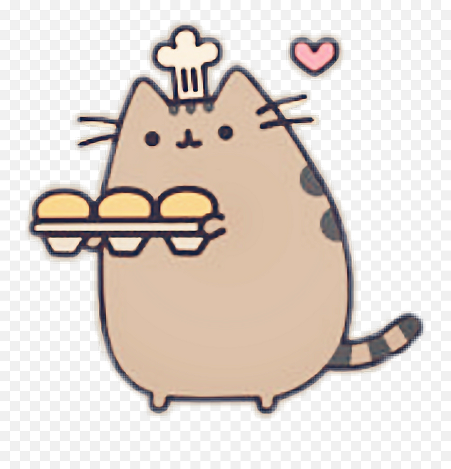 Download Pusheen Cat Cook Png Image Emoji,Pusheen Transparent Background